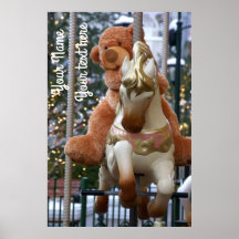 Carousel with Teddy Bear