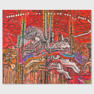 CAROUSEL WRAPPING PAPER