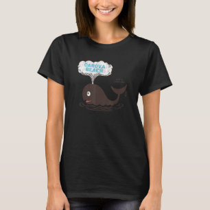 Carova Beach  NC Summertime Vacationing Whale Spou T-Shirt