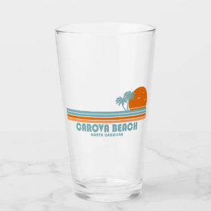 Carova Beach North Carolina Sun Palm Trees Glass