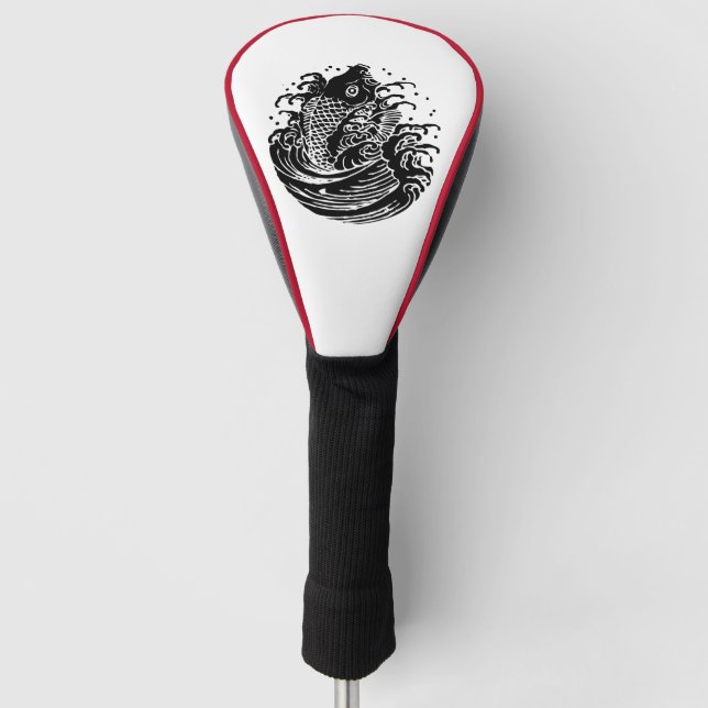 Carp and water Golf Head Covers (Front)