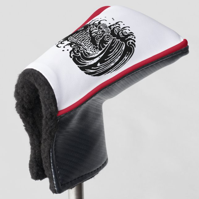 Carp and water Golf Head Covers (3/4 Front)