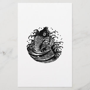 Carp and water stationery