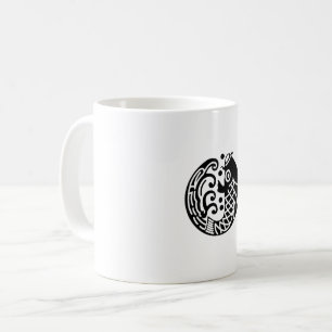 Carp and wave coffee mug