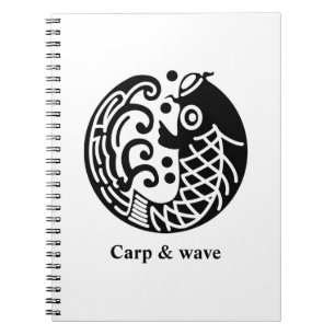 Carp and wave notebook