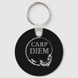 Carp Diem Seize The Carp Funny Fishing Carpe Diem Key Ring