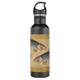 Carp fish fishing painting freshwater 710 ml water bottle