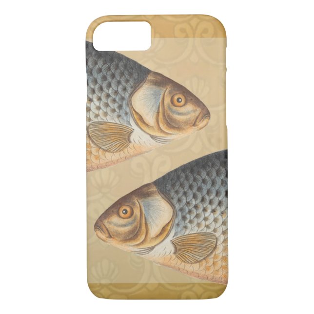 Carp fish fishing painting freshwater Case-Mate iPhone case (Back)