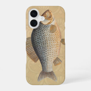 Carp fish fishing painting freshwater drawing iPhone 16 case