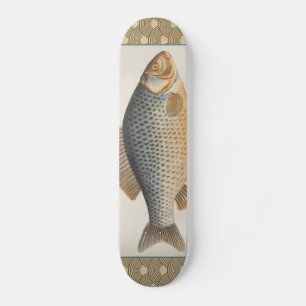 Carp fish fishing painting freshwater skateboard