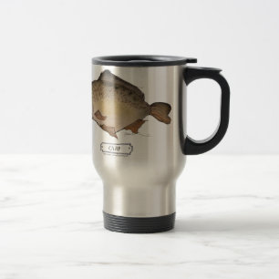 Carp fish, tony fernandes travel mug