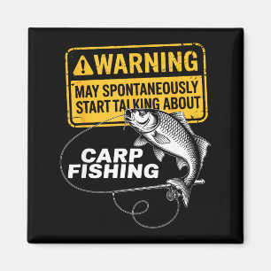 Carp Fishing Design For Men Funny Catfish And Carp Magnet