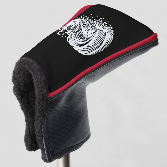 Carp in the Water Golf Headcover (3/4 Front)