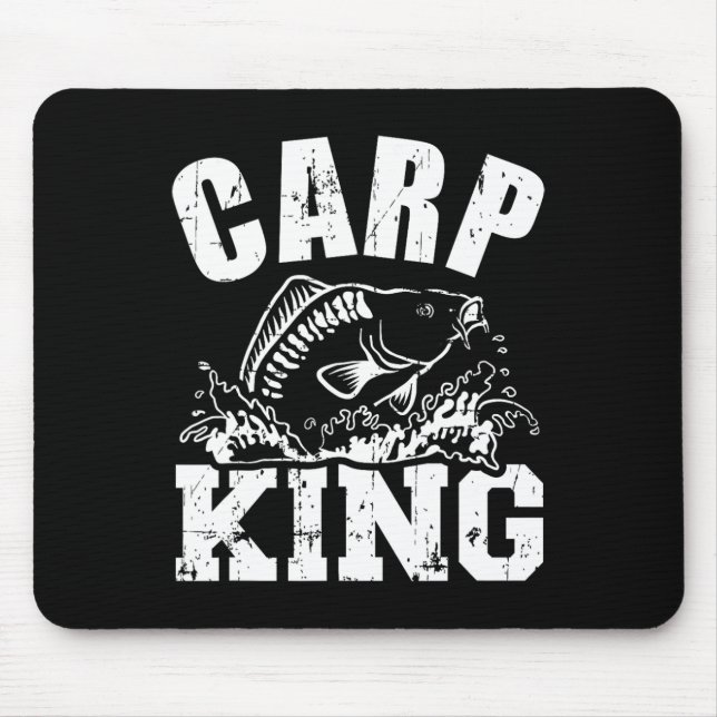 Carp King Fishing  Mouse Mat (Front)