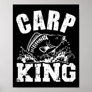 Carp King Fishing Poster