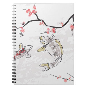 carp koi fish nature landscape view sketch illustr notebook