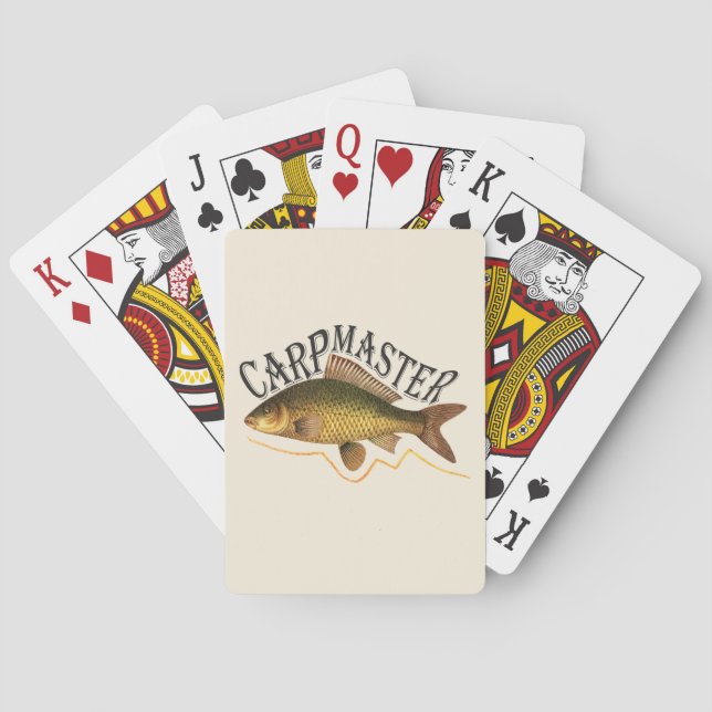 Carp Master Fishing Playing Cards (Back)