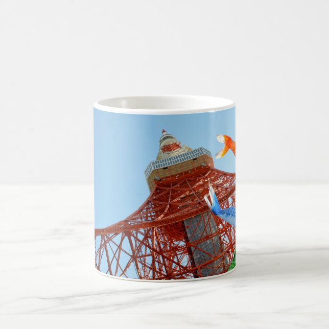 Carp Streamers at Tokyo Tower Coffee Mug (Center)