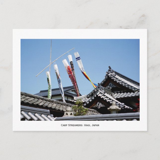 Carp Streamers: Hagi, Japan Postcard (Front)
