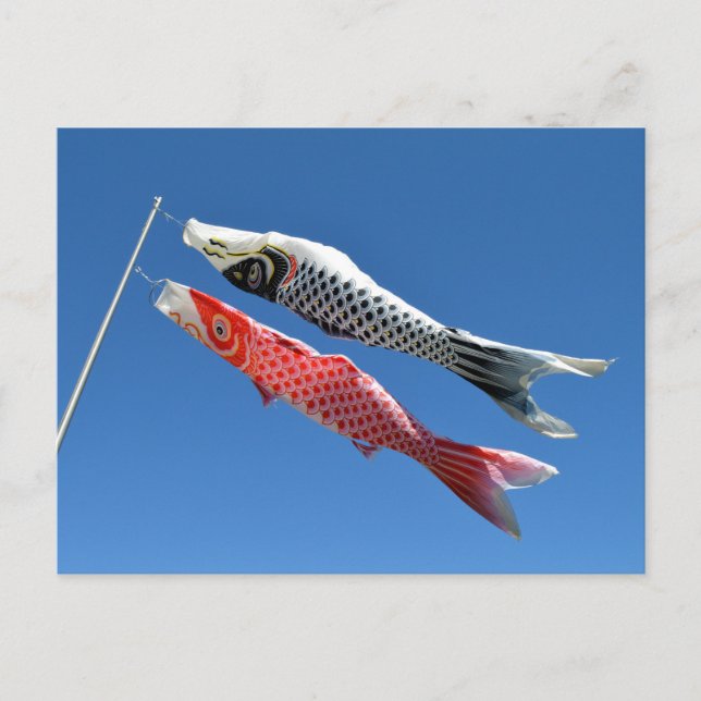 Carp Streamers (Koinobori): Tokyo, Japan Postcard (Front)