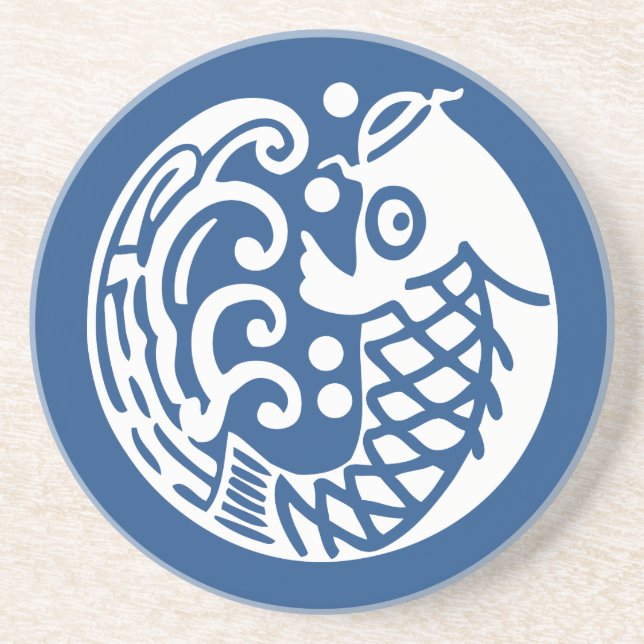 Carp wave coaster (Front)