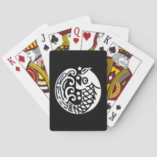 Carp wave playing cards