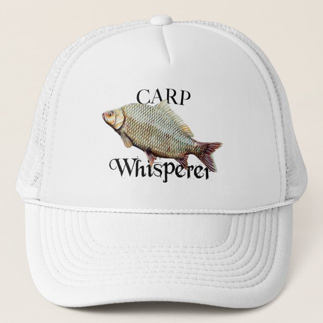 Carp Whisperer Trucker Hat (Front)