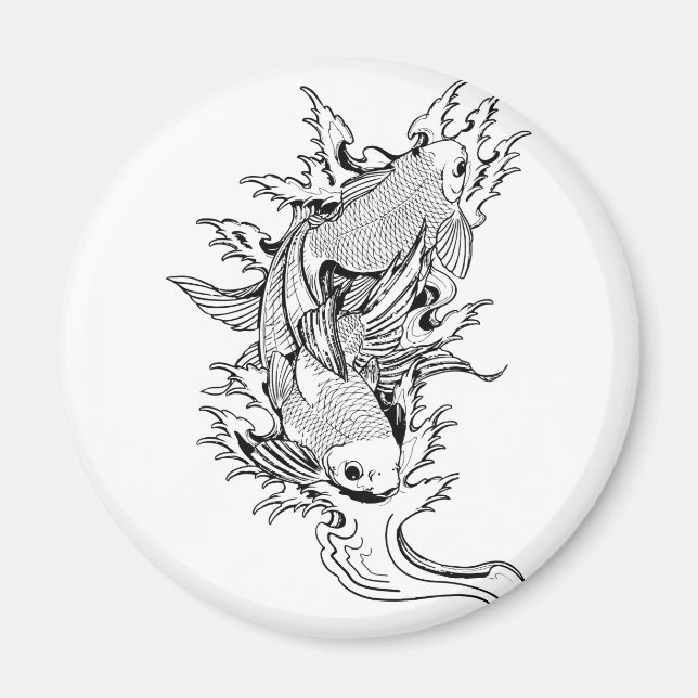 Carpa Koi Magnet (Front)