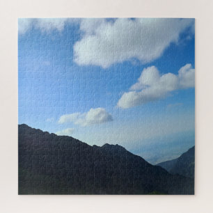 Carpathian Blue Sky Peaks – Romania Mountain Art Jigsaw Puzzle