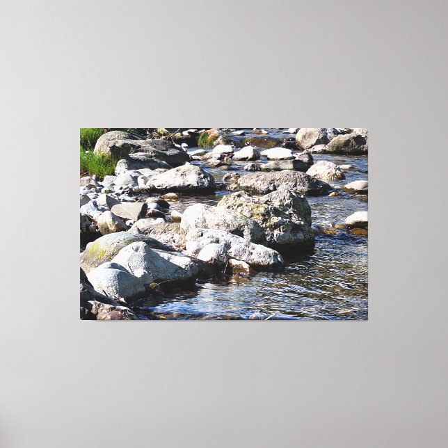 Carpathian Mountain River – Romania Nature Print (Front)