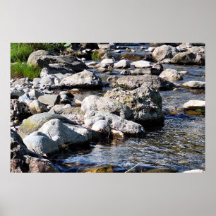 Carpathian Mountain River – Romania Nature Print