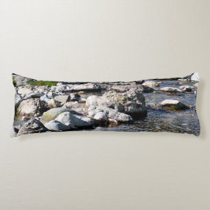 Carpathian Mountain River – Romania Nature Print Body Cushion