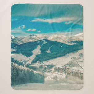 Carpathian mountains nature vacation mountainbeaut sherpa blanket