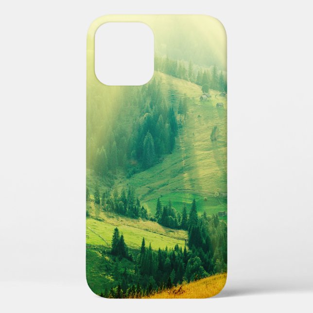 Carpathian mountains summer landscape at sunset wi Case-Mate iPhone case (Back)