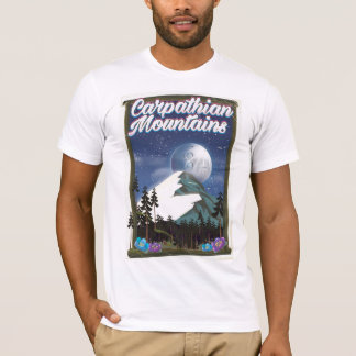 Carpathian Mountains Travel poster T-Shirt