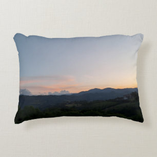 Carpathian Sunset – Romania Mountain Photography Decorative Cushion