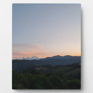 Carpathian Sunset – Romania Mountain Photography Plaque