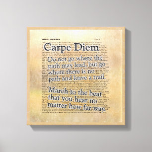 Carpe Diem and More --- Canvas Art Print