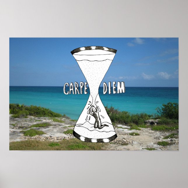 Carpe Diem Beach Poster (Front)