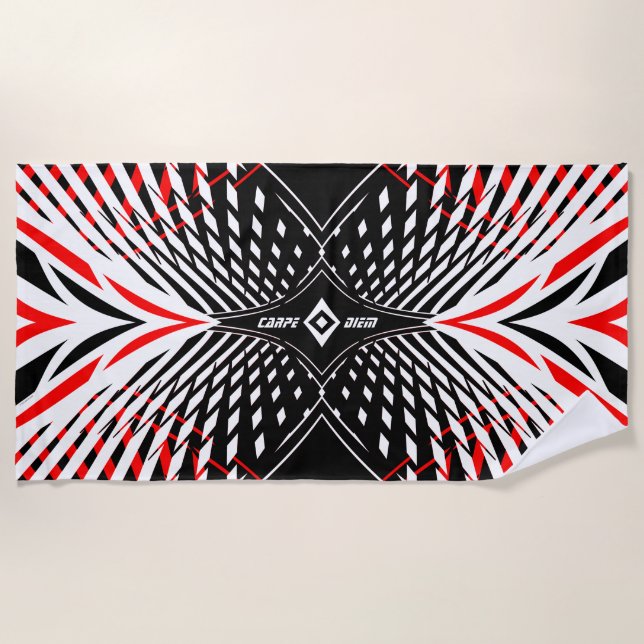 Carpe Diem Beach Towel (Front)