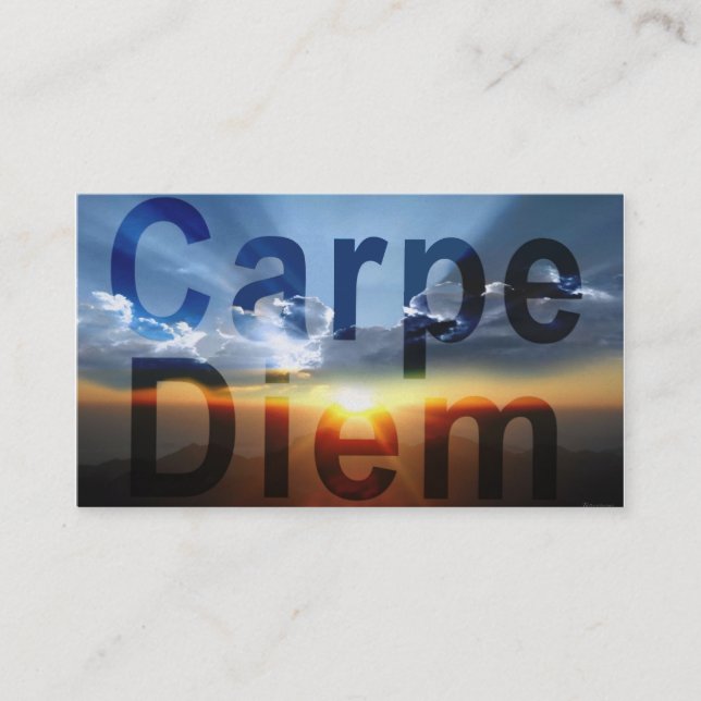 Carpe Diem Business Cards (Front)