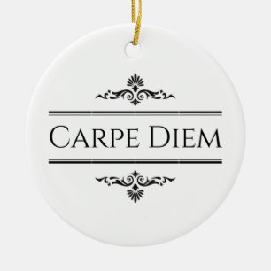 Carpe Diem Ceramic Tree Decoration