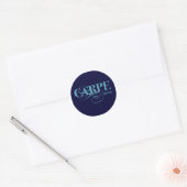 Carpe Diem Classic Round Sticker (Envelope)