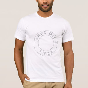 Carpe Diem D1075W circle loge graphic T-shirt