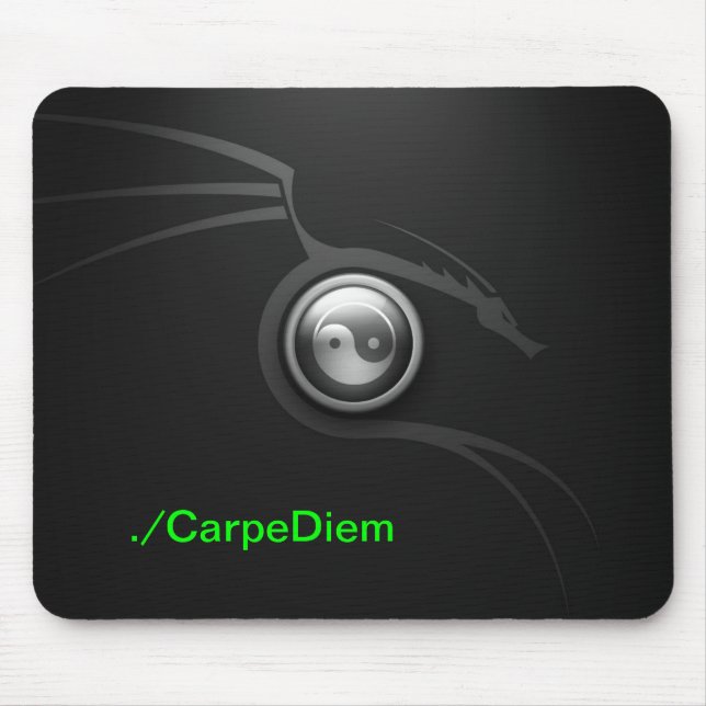 Carpe Diem dragon theme mouspad Mouse Mat (Front)