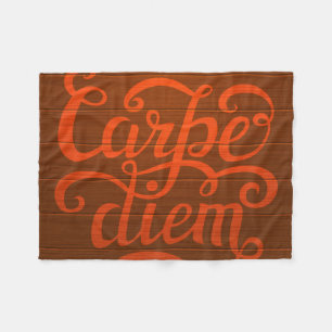 Carpe Diem' Fleece Blanket