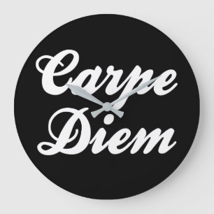 Carpe Diem Large Clock
