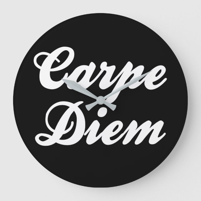 Carpe Diem Large Clock (Front)