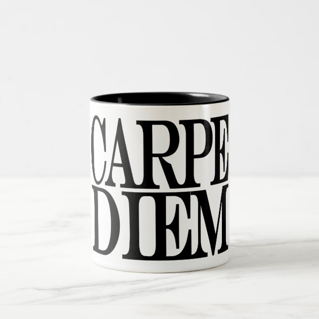 Carpe Diem Latin Quote Mug (Center)