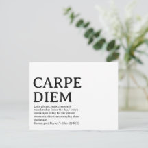 Carpe Diem latin quote